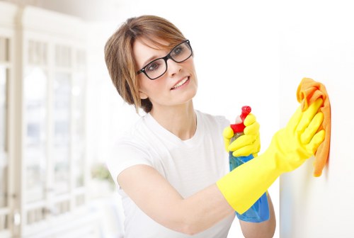 Local carpet cleaner working on stairs and landing in Kentishtown