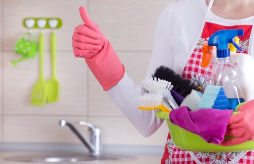 Professional oven cleaning service in a Kentishtown kitchen