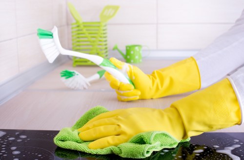 Local cleaning team working in Kentishtown commercial premises